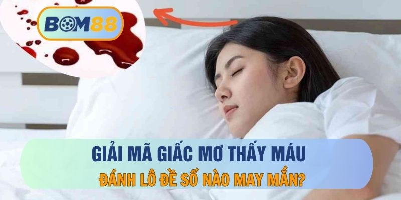 Nằm Mơ Thấy Máu Là Điềm Báo Gì, Đánh Con Nào Trúng Lớn?