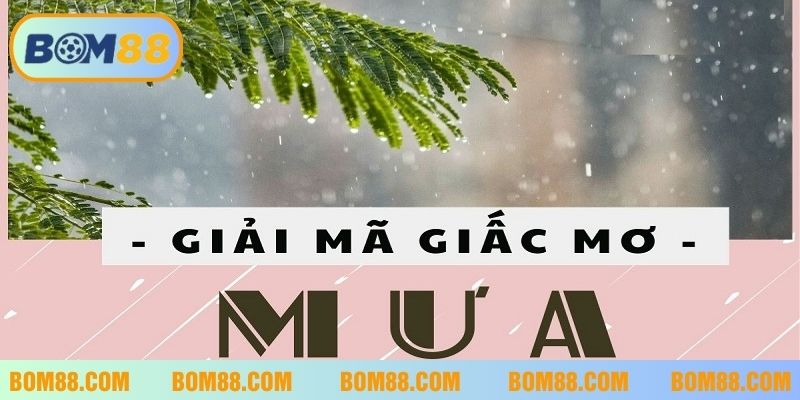 Ý nghĩa giấc mơ thấy mưa